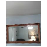 Large Pine Framed Mirror