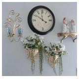 Wall Decoratives, Figurines,Sconces, Clock