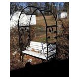 Black Wrought Iron Garden Arch