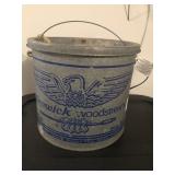 Galvanized minnow bucket