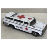 Friction toy ambulance