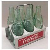 6 Pack Coke Aluminum Carrier With 6 Bottles