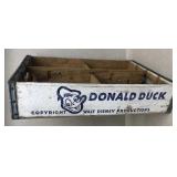 Donald Duck beverage crate