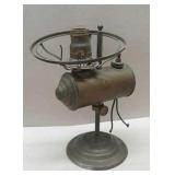 Early Brass Student Lamp Base (Electrified,