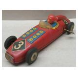 Tin Windup Racer With Key And Racer (Works)