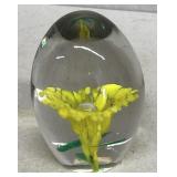 Paperweight yellow flower