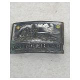 Caterpillar belt buckle