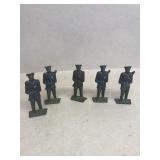 5 Gray iron G 40 soldiers