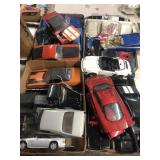 Large group of die cast cars most missing parts