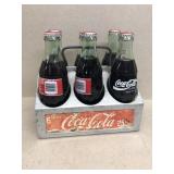 Coca-Cola vintage carrier with bottles