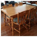 Maple Table w/4-Chairs 1950