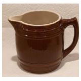 Um Pottery Barrel Pitcher 51/2"