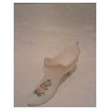 Handpainted Fenton Slipper