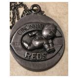 Cincinnati reds necklace