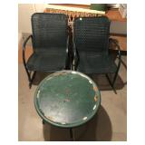 Outdoor rocking chairs and table (PICKUP ONLY)