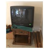 Philips Magnavox TV and table (PICKUP ONLY)