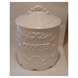 White Ceramic Cookie Jar