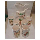 Vintage 7 PC Juice Set