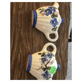 Pair of wall vase teapots