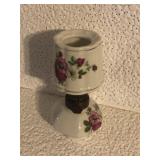 Small size oil lamp with pink flowers