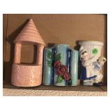 Wall vases Wishing well, dutch boy and girl