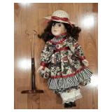 Porcelain Doll With Stand