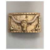 Bull belt buckle