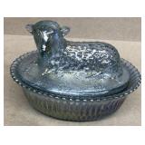 Lamb on a nest candy jar