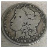 1890-O Morgan Silver $1