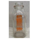 Miller Dairy pint size milk bottle