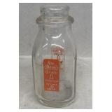 Miller dairy half pint milk bottle