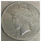 1922 US Peace Silver $1