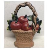 Cast-iron Apple basket doorstop