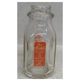 Miller dairy half pint milk bottle