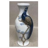 Peacock vase