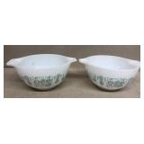 (2) Amish pattern bowls