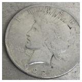 1922-D US Peace Silver $1
