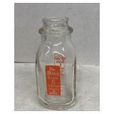Miller dairy half pint milk bottle