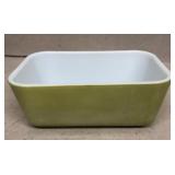 Pyrex olive green number 23 dish