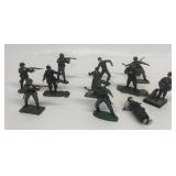 Handpainted German soldiers plastic