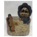 Chicken crock utensil holder