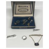 Tie tacks earrings etc.