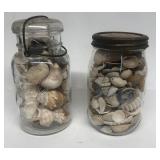 2- Jars of seashells