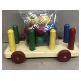 Wooden fisher price blocks
