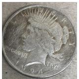 1924 US Peace Silver $1