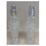 Glass salt and pepper shakers