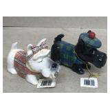 Scotty dog salt and pepper shakers
