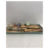 Wooden blocks and pins