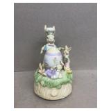 Musical rabbit figurine