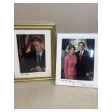 Clinton and George Bush presidential photos